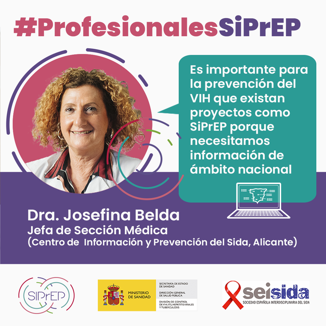 La Dra. Josefina Belda, Jefa de Sección Médica en el Centro de Información y Prevención del sida de Alicante considera clave la recogida de datos de ámbito nacional 